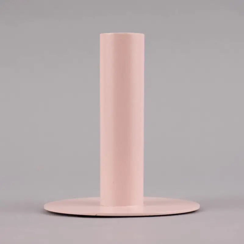 Rico Design Kerzenhalter für Stabkerzen lang Metall matt rosa 9x10cm Sofort Bestellen