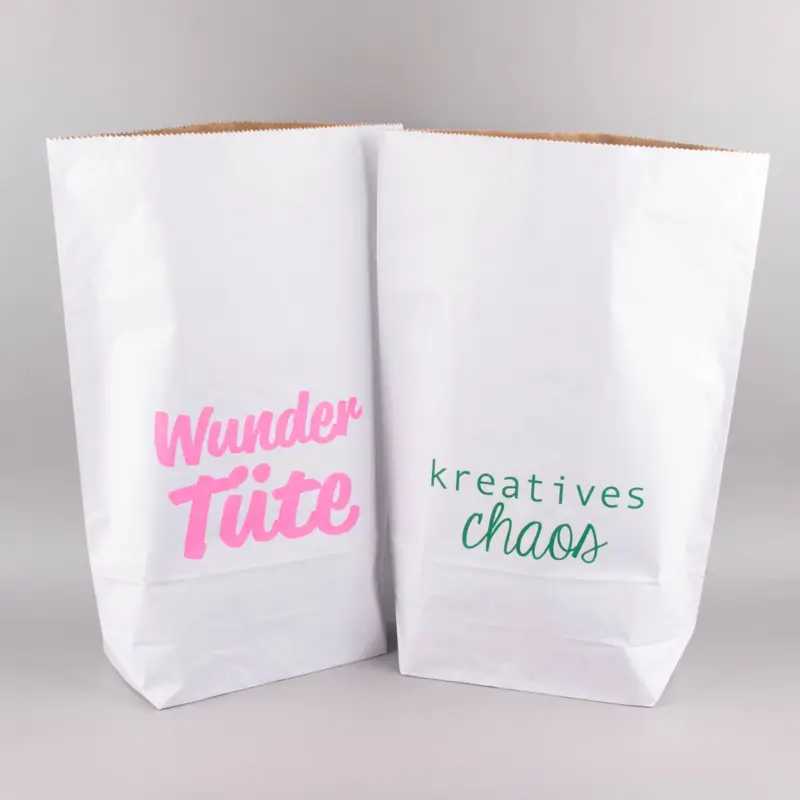 Aufbewahrungstüte Paperbag groß Papier weiß 70x45x16cm verschiedene Motive Online Kaufen