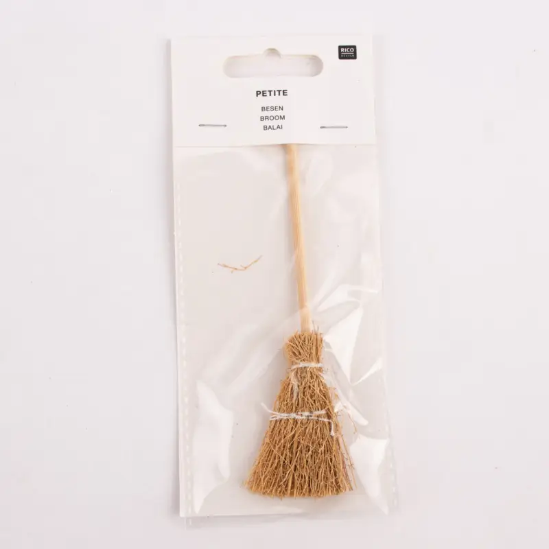Rico Design Miniatur Besen braun 4x14cm Letzte Chance