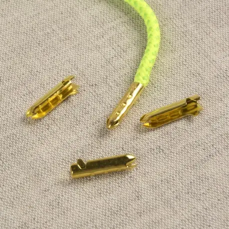 Markenprodukt Kordelklammern Bandklammern Metall gold 10 Stück
