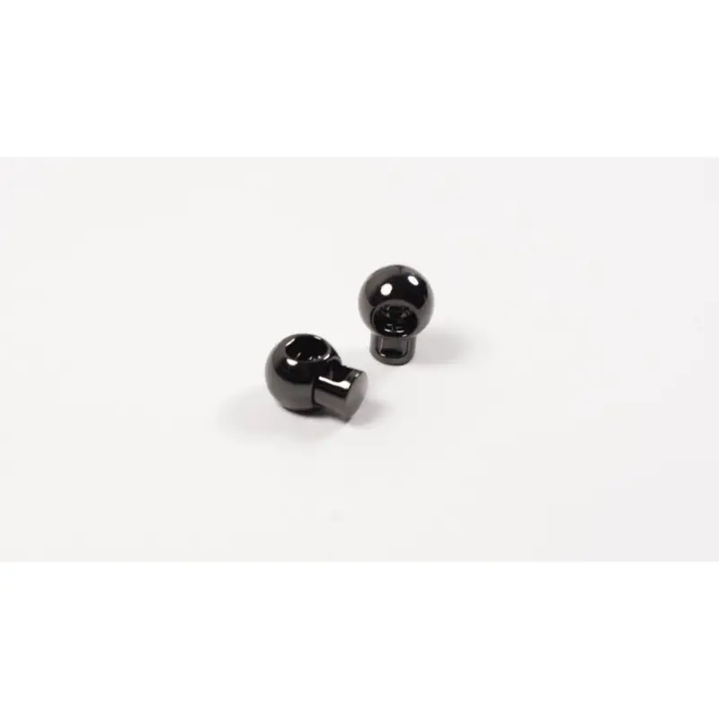 Günstig Kordelstopper Metall Kugeln schwarz 2 Stück
