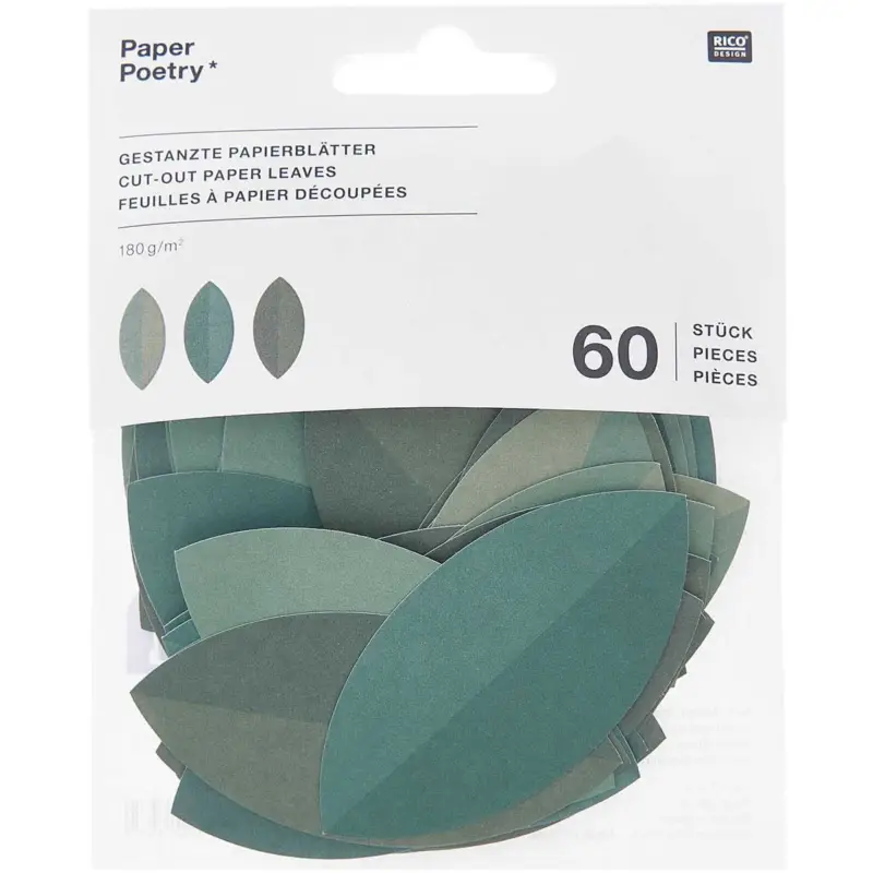 Aktuell Rico Design Papierblätter grün 60 Stück