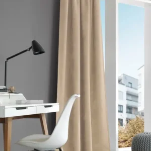 Solange Der Vorrat Reicht Vorhang Rustico Thermochenille Struktur uni natur 142x245cm (BxH)