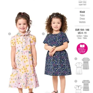 Burda Schnittmuster 9212 Kinder Kleid Wochenendangebot