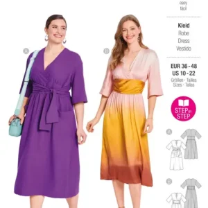 Burda Schnittmuster 5724 Damen Kleid Billig