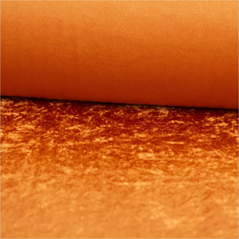 Highlight Samtstoff Kreativstoff Pannesamt einfarbig cognac-braun 1,45m Breite
