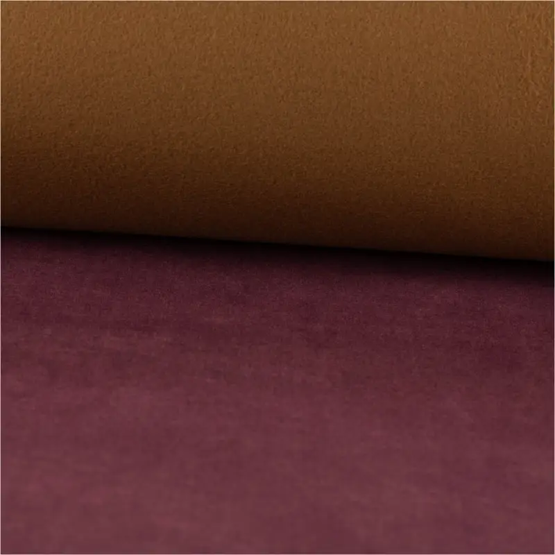 Polsterstoff Mikrofaser-Samt Fleckschutz Easy Clean Vena uni aubergine 1,45m Breite Expressversand