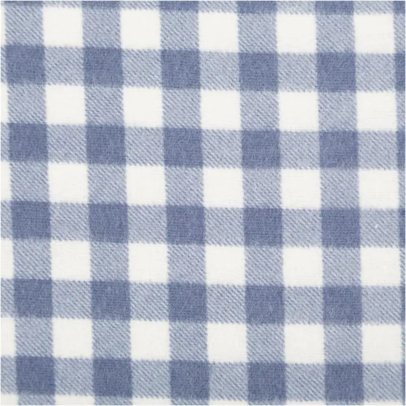 Flanellstoff Baumwollstoff Karos blau 1,43m Breite Meistverkauft