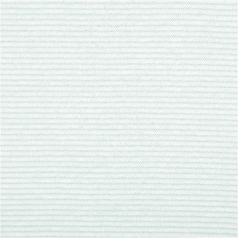 Bündchenstoff Baumwolle Yarn Dyed Streifen fein weiß eisblau 35cm Breite Sofort Bestellen
