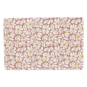 Garantierte Lieferung Platzset Tischset Flowers Blumen rosa weiß 43x28cm
