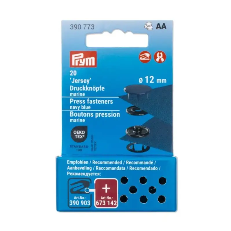 Bestseller Druckknöpfe Jersey 12mm marine 20 Stk von Prym