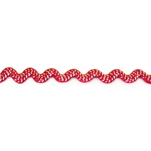 Billig Zackenlitze Fantasie dunkelrot 12mm