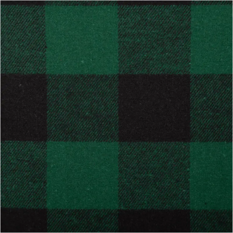 Zertifiziert Twill Stoff Baumwollstoff Karo grün schwarz 145cm