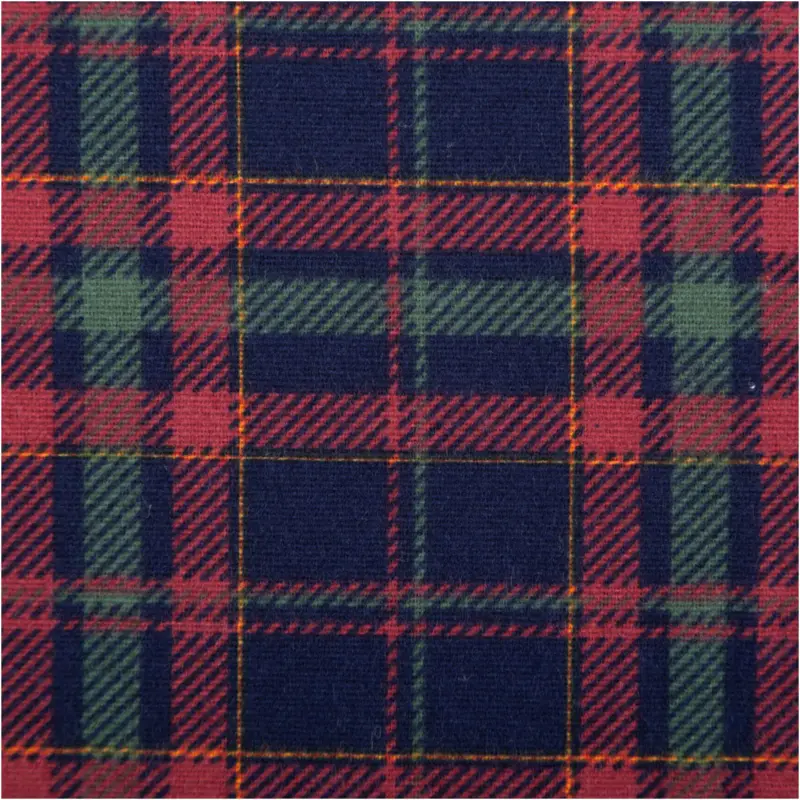 Angebot Flanellstoff aus Baumwolle Karos blau rot 1,43m Breite