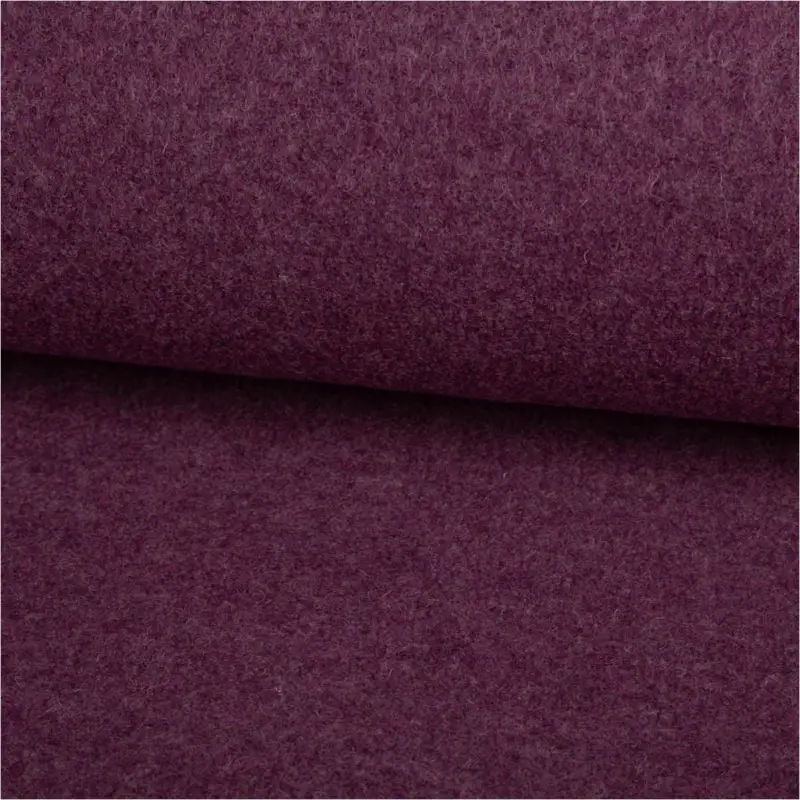 Wollstoff Walkloden aus reiner Schurwolle 410g/qm uni violett 140cm Stoffbreite Beliebt