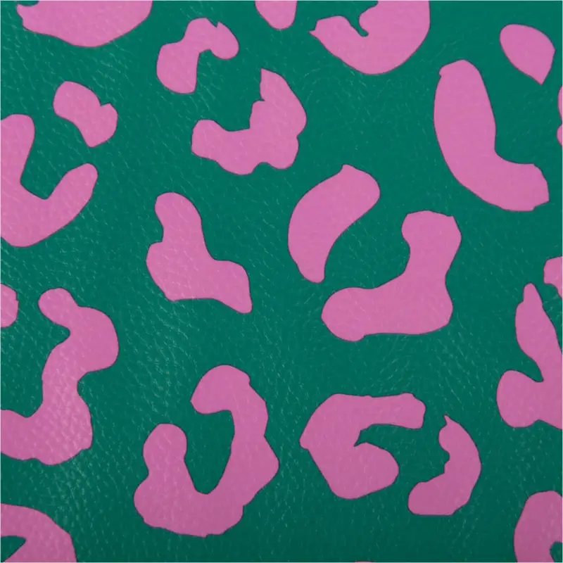 Happy Leo Kunstleder Leo Grün Pink von Cherry Picking by Swafing Direkt Vom Hersteller