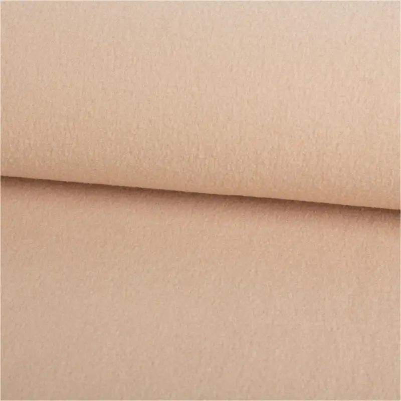 Wollstoff Walkloden aus reiner Schurwolle 410g/qm uni beige 140cm Stoffbreite Highlight