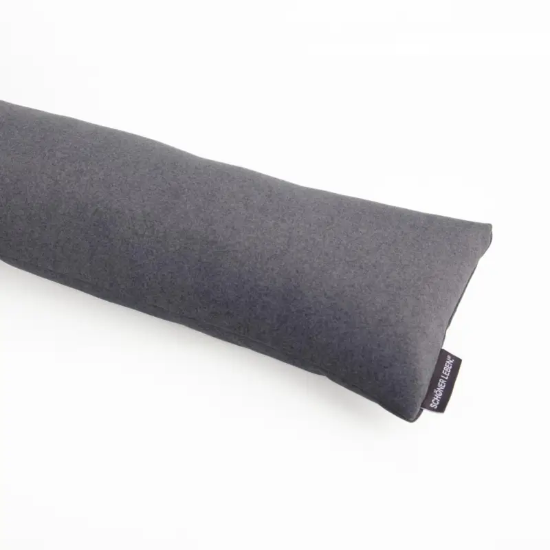 Angebot SCHÖNER LEBEN. Zugluftstopper Thermo kuschelweich uni in Anthrazit für Fenster und Türen, waschbar, verschiedene Größen