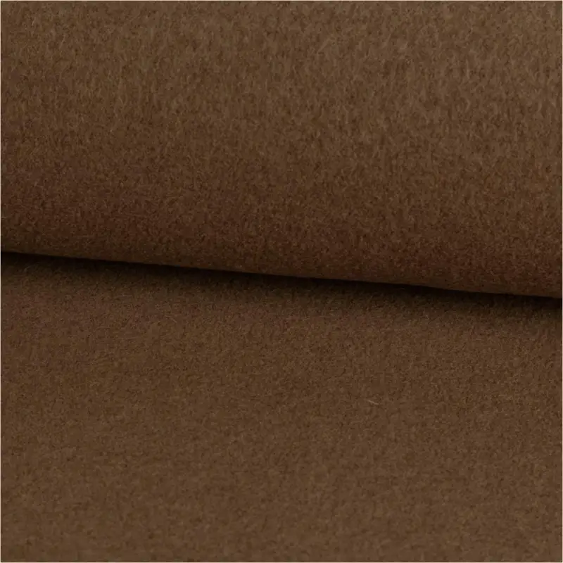 Wollstoff Walkloden aus reiner Schurwolle 410g/qm uni camel-braun 140cm Stoffbreite Beliebt