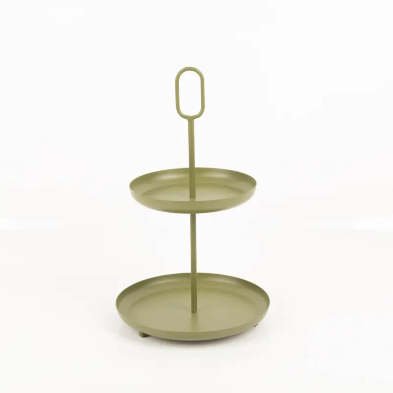 Jetzt Bestellen Etagere Metall zweistufig lebensmittelecht grün 20,5 x 34cm von Boltze