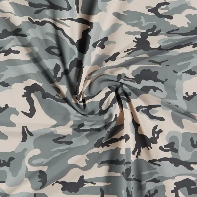 Zertifiziert Sweat grau m camouflage print ang.