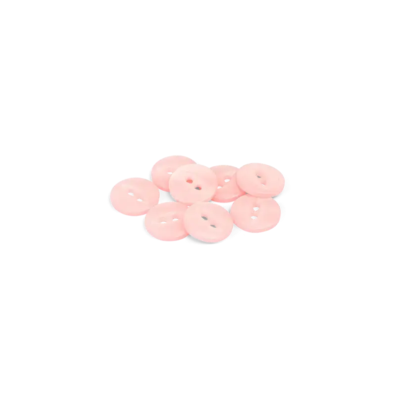 Bestseller Knopf, 2-Loch 14mm Pink, 8 St.