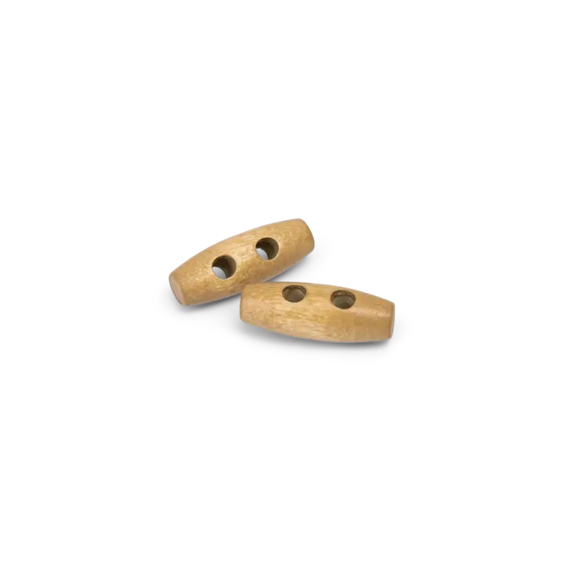 Ausverkauf Dufflecoat-Knopf 2-Loch 30mm Holz,2St.