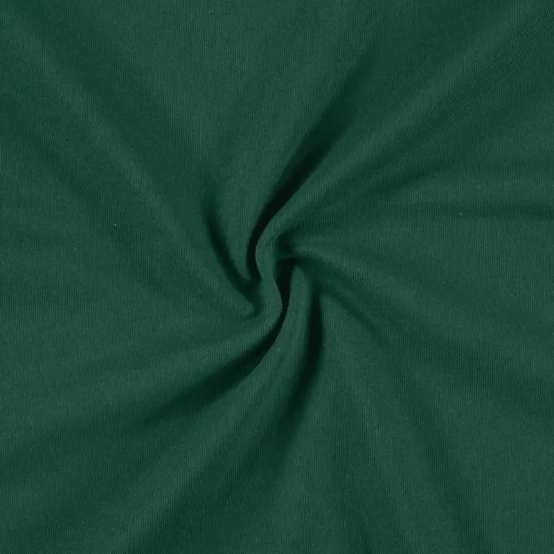 Zertifiziert Sweatstoff, 100% Bio-Baumwolle, flaschengrün, angeraut