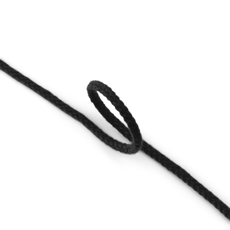Saisonangebot Anorakkordel 3,5mm Schwarz 5m