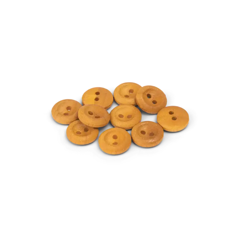 Direkt Vom Hersteller Holzknopf, 2-Loch mit Rand 15mm, 10 St.