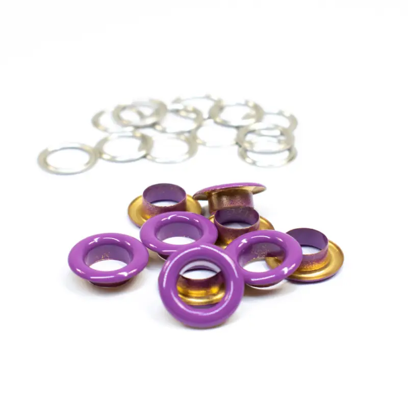 Snaply bunte Ösen 8 mm lila Schneller Versand