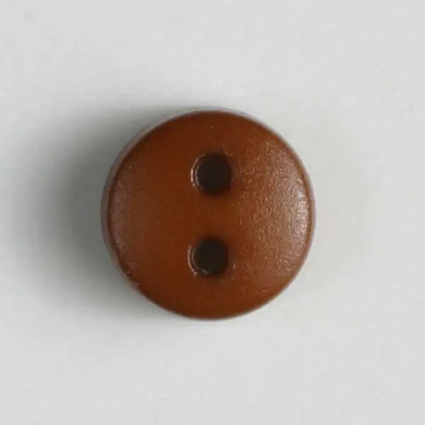 Billig winziger Puppenknopf mit 2 Löchern - Größe: 6mm