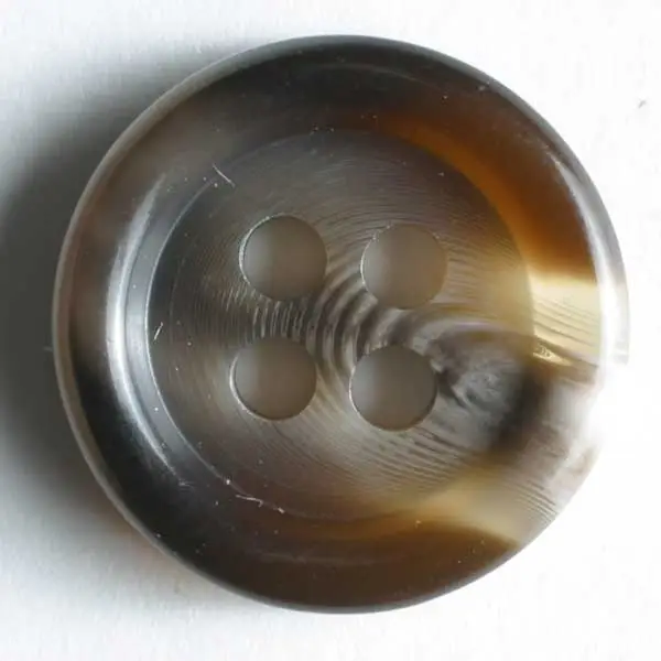 Wochenendangebot Anzugknopf mit Farbverlauf und vier Löchern - Größe: 13mm