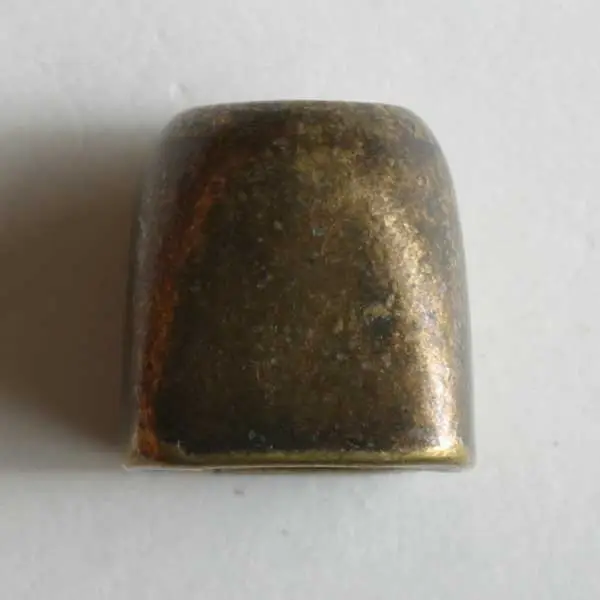 Zertifiziert Kordelende, vollmetall - Größe: 12mm