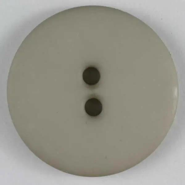 Ausverkauf Modeknopf schlicht, matt, 2 Loch - Größe: 23mm