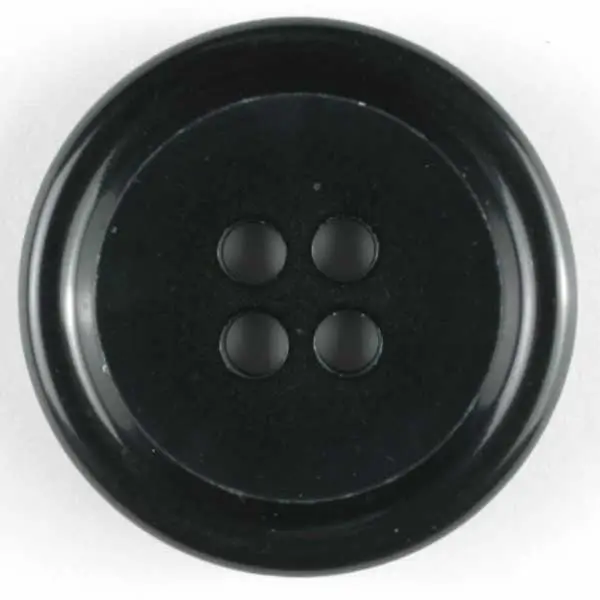 Anzugknopf mit Rand und vier Löchern- Größe: 20mm Rabatt