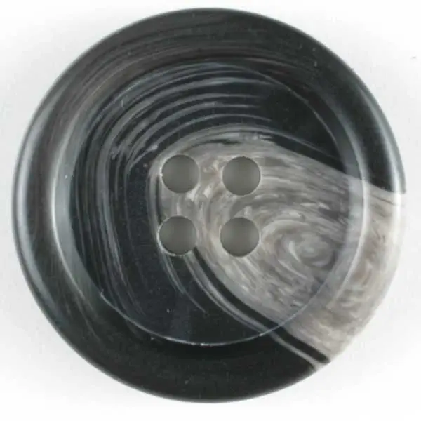 Anzugknopf mit Farbverlauf und vier Löchern - Größe: 25mm Neue Ware