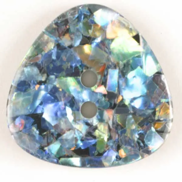 wunderschöner Glitzerknopf dreieckig - Größe: 20mm Geprüft