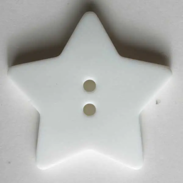 Bestpreis Quiltingknopf in Form eines hübschen Sternes - Größe: 28mm