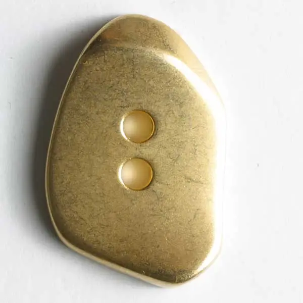 Vollmetallknopf in Kieselsteinform, 2-Loch - Größe: 30mm Sichere Zahlung