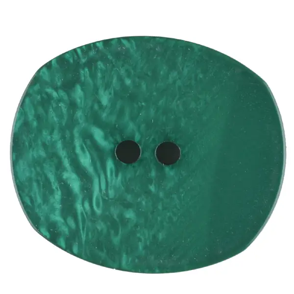 Abverkauf Polyesterknopf mit ungleichmäßiger Oberfläche, oval, 2 loch