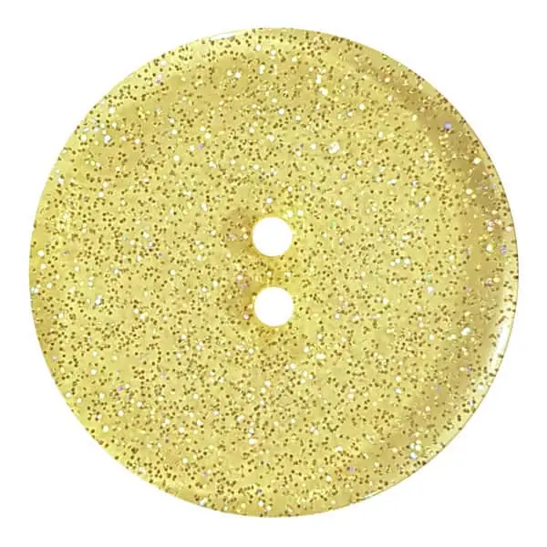 Top-Preis transparenter Knopf mit Glitter, 2-Loch - Größe: 28mm