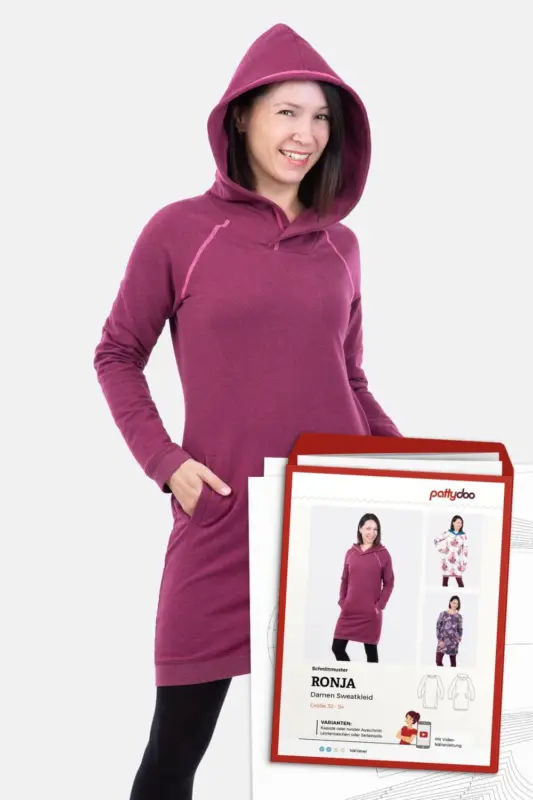 Schnittmuster Pattydoo Damen Sweatkleid "Ronja" Meistverkauft
