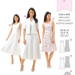 Schnittmuster "Burda" Kleid & Jacke -Damen Sichere Zahlung