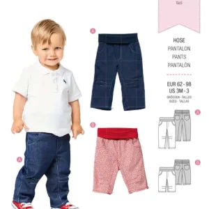 Schnittmuster "Burda" Hose mit Hüftpassentaschen -Baby Aktuell