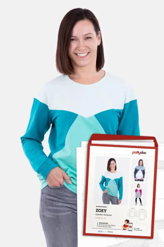 Schnittmuster Pattydoo Damen Pullover "Zoey" Schnäppchen