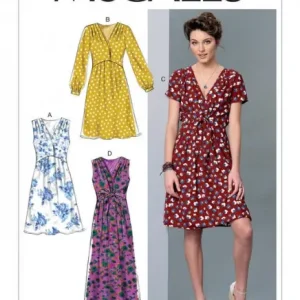 Solange Der Vorrat Reicht McCalls Schnittmuster Damen Kleid Gr. XS-M - M7381