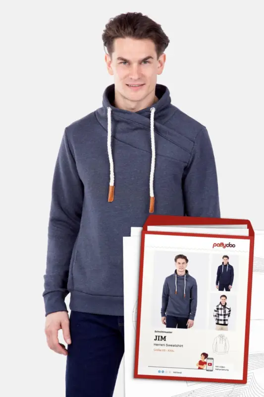 Bestseller Schnittmuster Pattydoo Herren Sweatshirt "Jim"