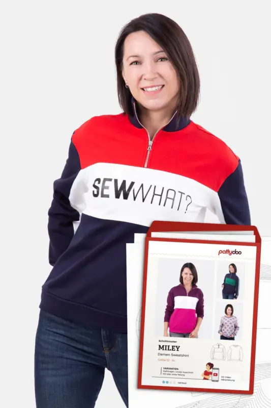 Schnittmuster Pattydoo Damen Sweatshirt "Miley" Schneller Versand