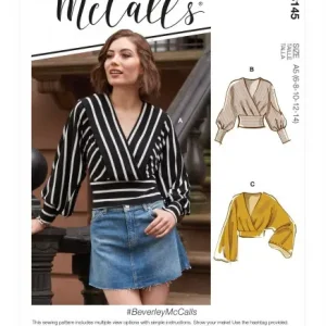 Top-Angebot McCalls Schnittmuster Damen Shirt mit Puffärmeln Gr. 42-50 - M8145
